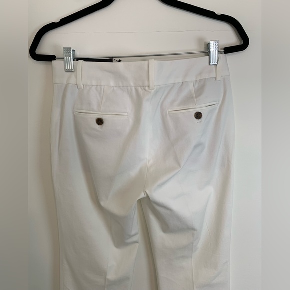 J. Crew Off White Classic Stretch Cotton Pants Women’s Size 4P NWT - Picture 5 of 9
